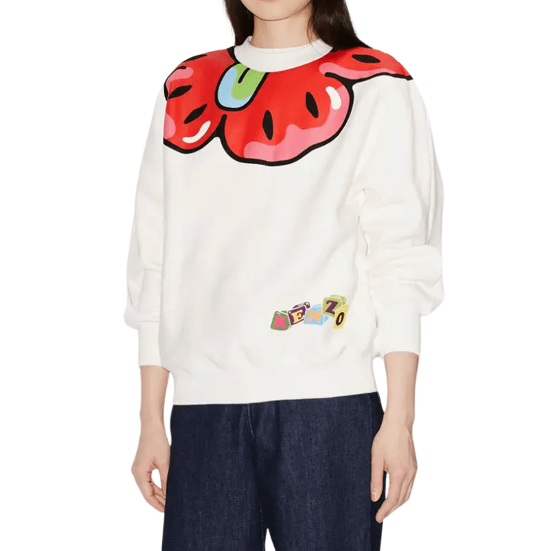 Kenzo 23SS Bok Boy White Sweatshirt
