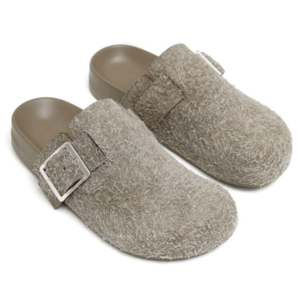 EASE Buckle Leather Mules