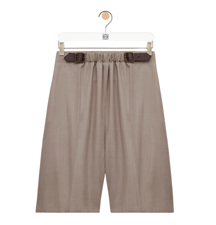 Loewe Belted shorts in wool