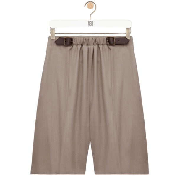 Loewe Belted shorts in wool
