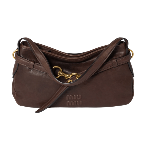 Miu Miu Aventure Nappa Leather Bag Brown
