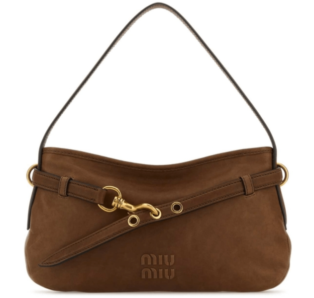 Miu Miu Aventure Nappa Leather Bag Brown
