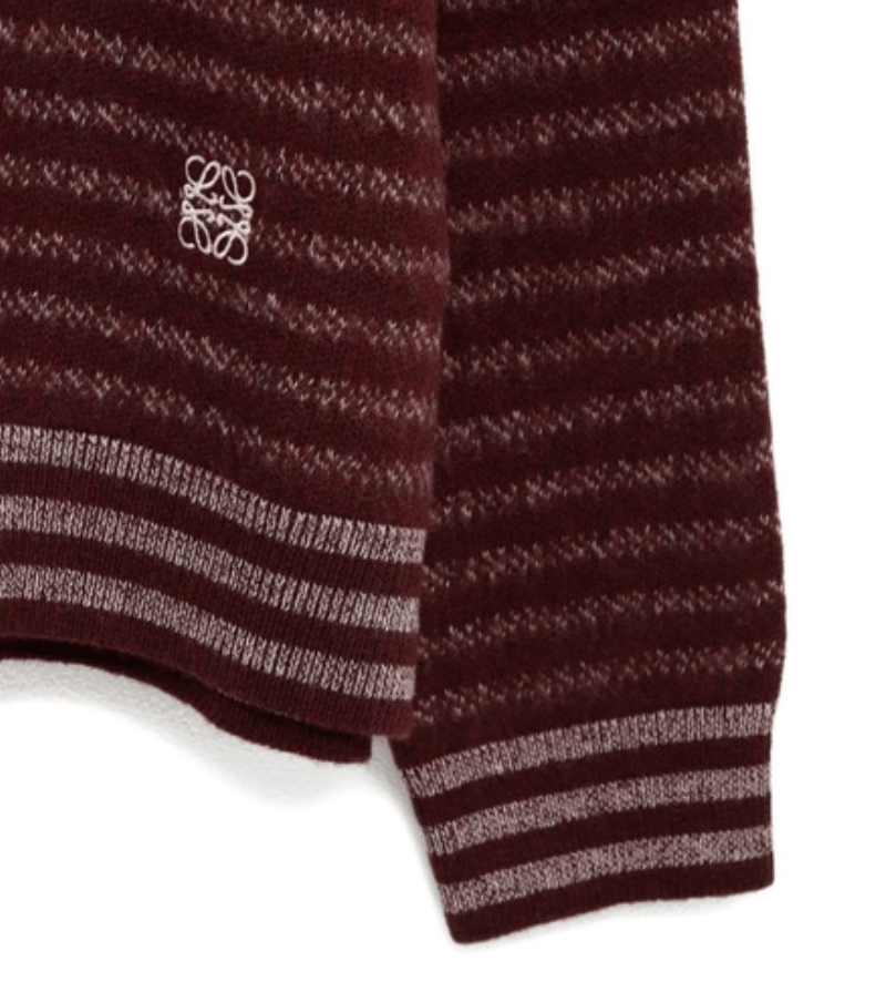 Wool Striped Crewneck Knitwear 