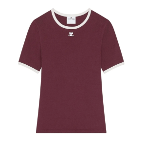 (W) Courreges Signature Contrast T-Shirt 
