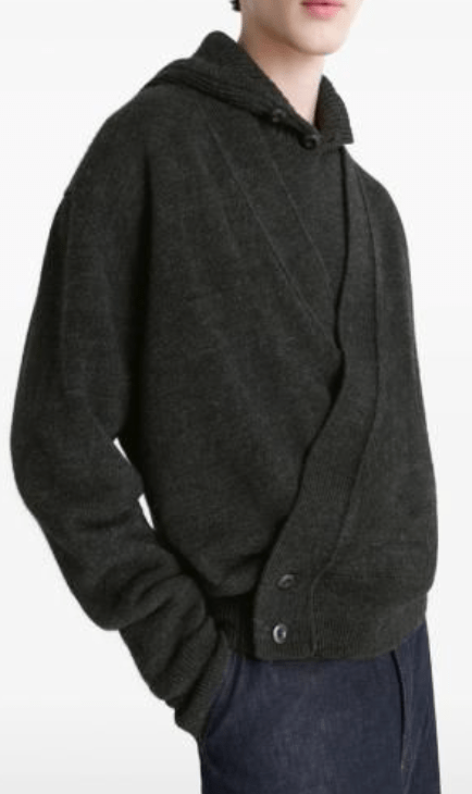 (M) LEMAIRE Wrapped Knit Cardigan  