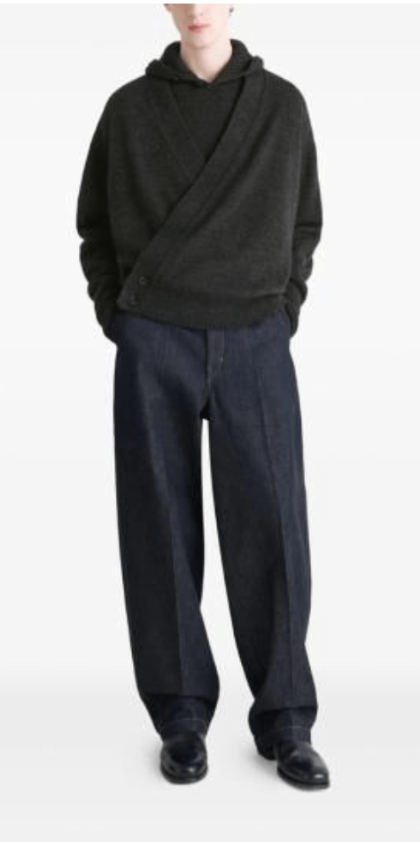 (M) LEMAIRE Wrapped Knit Cardigan  