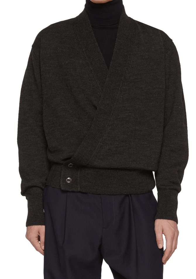 (M) LEMAIRE Wrapped Knit Cardigan  