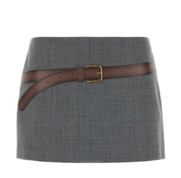 Prada Technical wool miniskirt