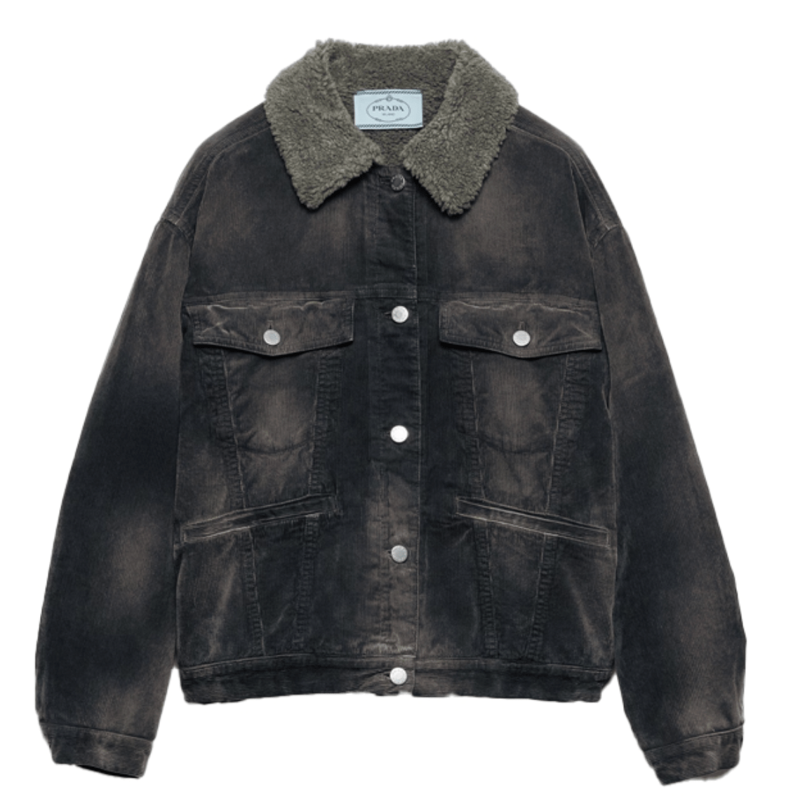 Black Corduroy blouson jacket 