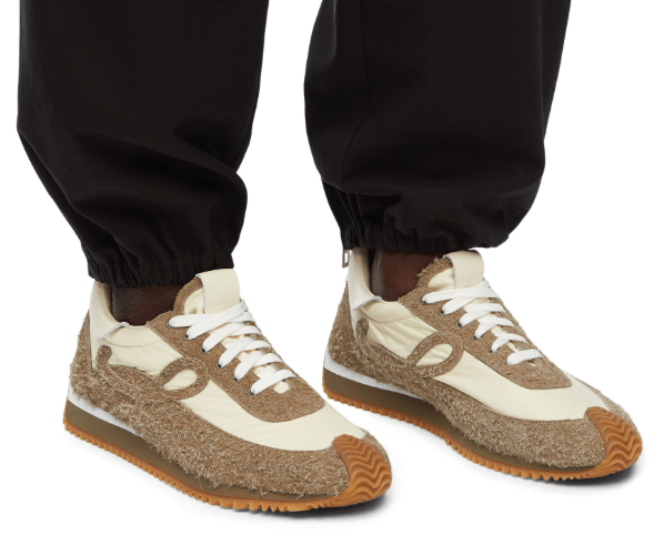 Loewe Flow Runner Khaki Green Canvas