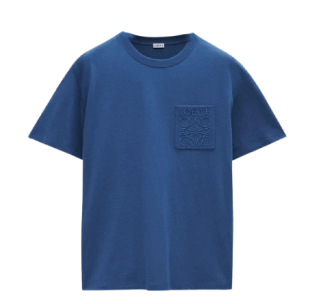 Loewe Anagram Pocket T-Shirt China Blue