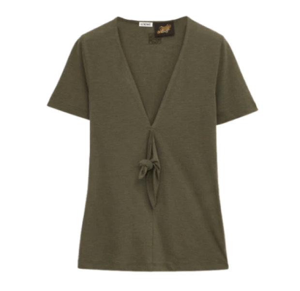 (W) Loewe Cotton T-Shirt Green