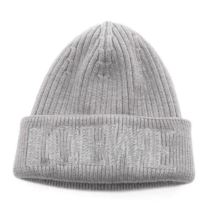 Loewe Beanie in Wool Grey