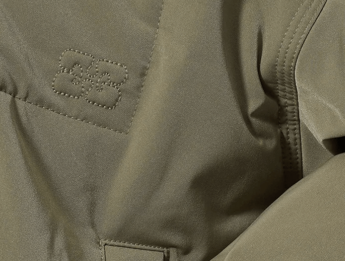 GANNI Light Twill Oversized Short Bomber Jacket - Karamata 