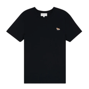 (W) Maison Kitsune Baby Fox Patch Regular T-Shirt Black