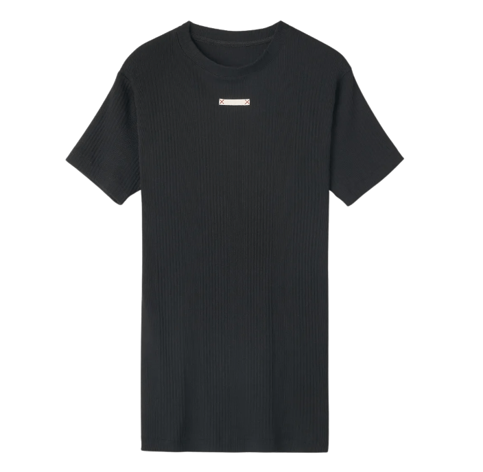 Maison Margiela Fancy Rib T-Shirt Black