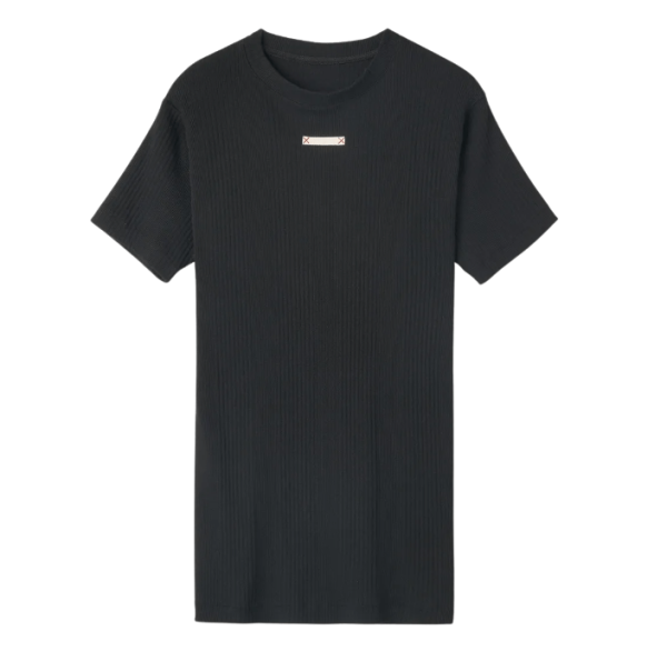 Maison Margiela Fancy Rib T-Shirt Black