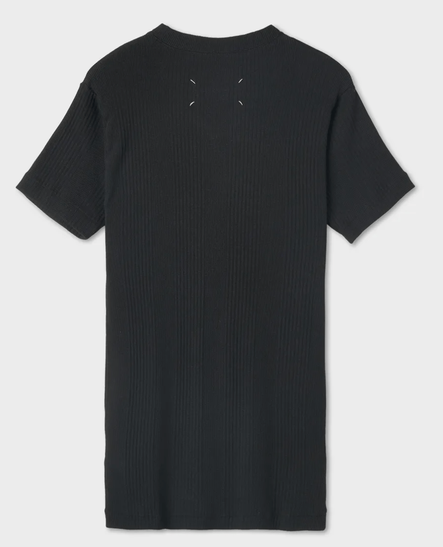 Maison Margiela Fancy Rib T-Shirt Black