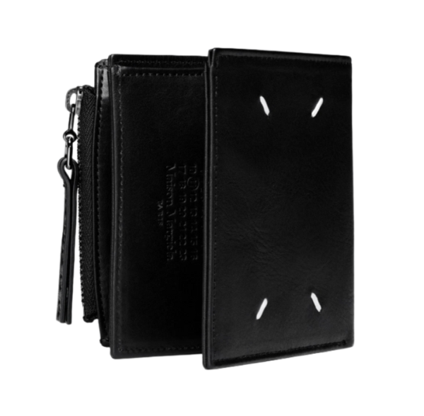 Maison Margiela Folded Leather Wallet Black
