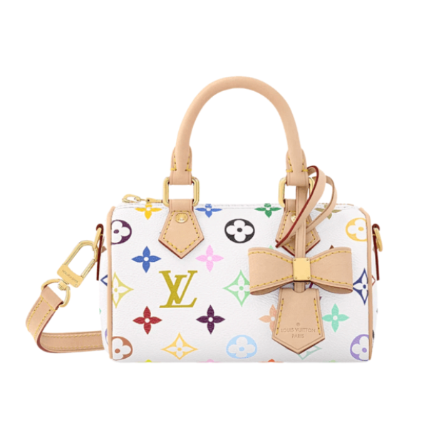 Louis Vuitton x Murakami Takashi Nano Speedy Multicolor Blanc