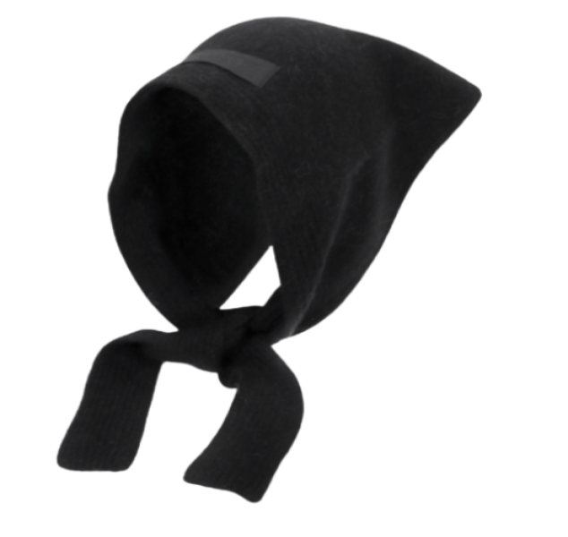 JACQUEMUS LE CHALE GROS GRAIN BLACK