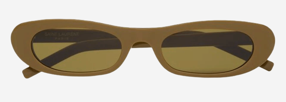  Saint Laurent SL 557 Shade Sunglasses Licorice Brown Khaki