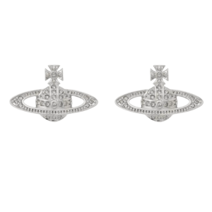 Vivienne Westwood Mini Bas Relief Earrings Silver