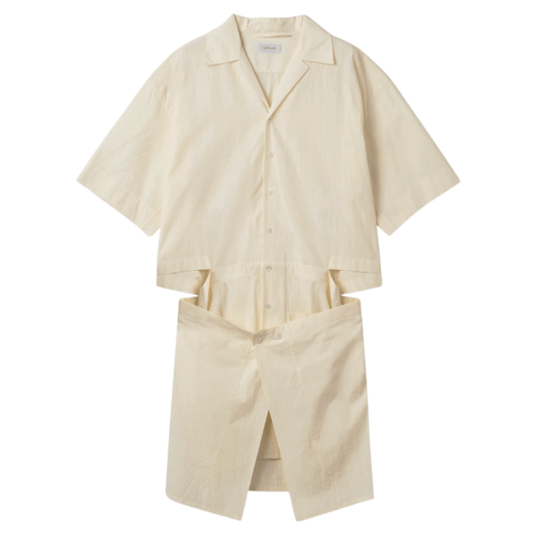 (W) Lemaire Camp Collar Rep Shirt Dress