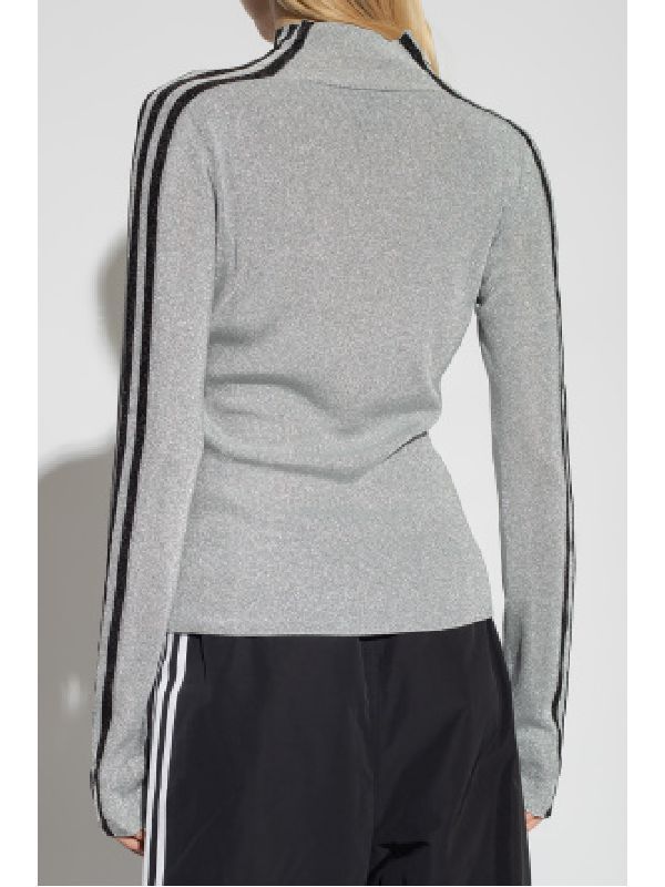 Adidas Logo Metallic Rib Slim Knit