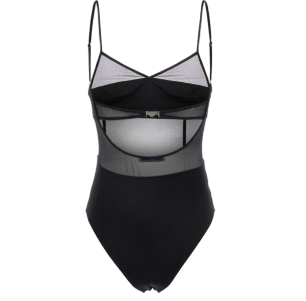 PRADA Triangle Logo Hook Swimsuit
