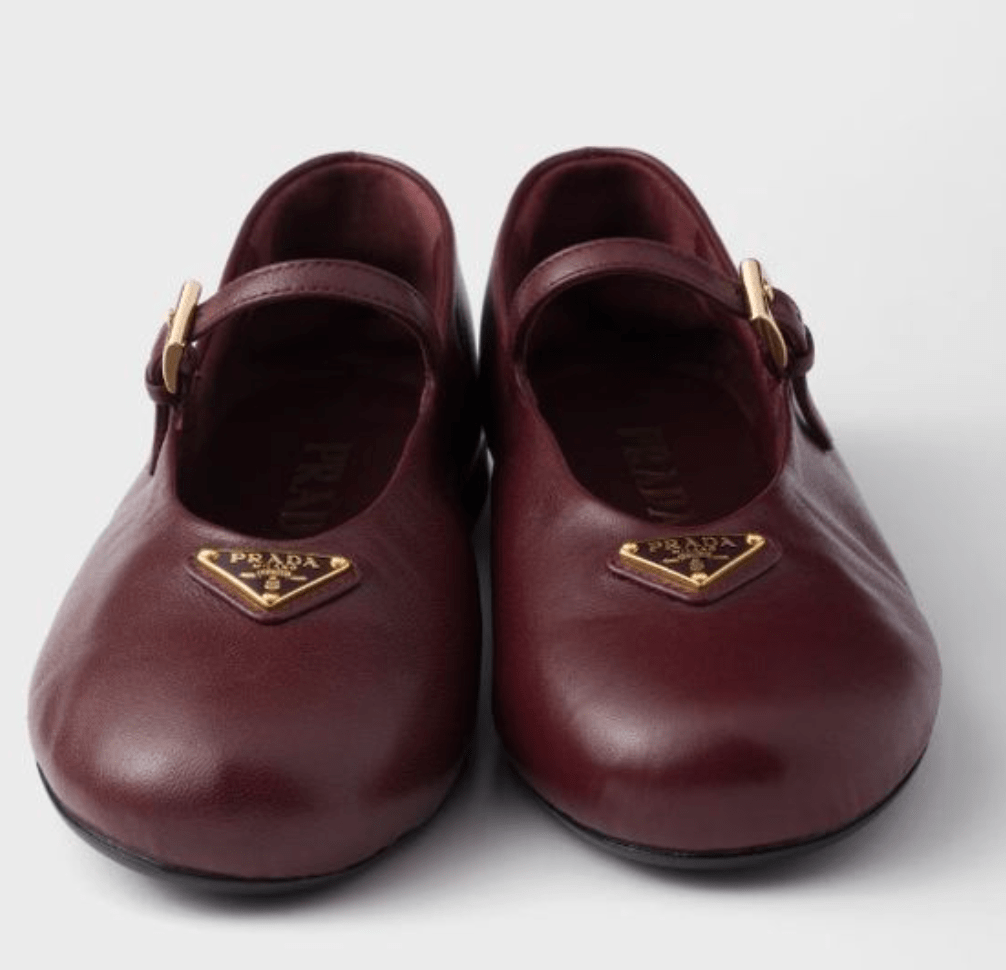  Prada Nappa Leather Ballerinas