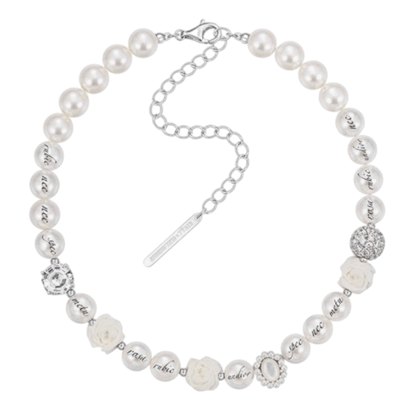 YVMIN X SHUSHUTONG Paper Ball Pearl Necklace