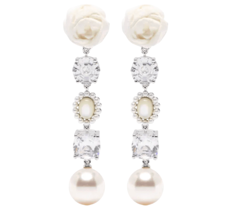 YVMIN X SHUSHUTONG Paper Ball Gemstone Tassel Earrings 