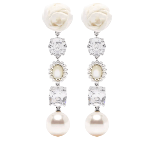 YVMIN X SHUSHUTONG Paper Ball Gemstone Tassel Earrings 