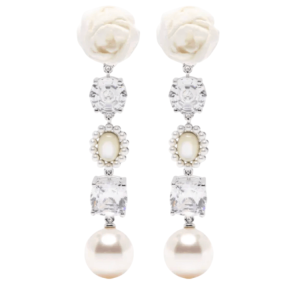 YVMIN X SHUSHUTONG Paper Ball Gemstone Tassel Earrings 