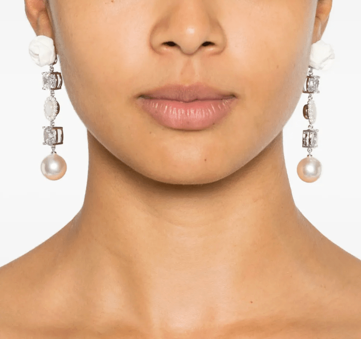 YVMIN X SHUSHUTONG Paper Ball Gemstone Tassel Earrings 