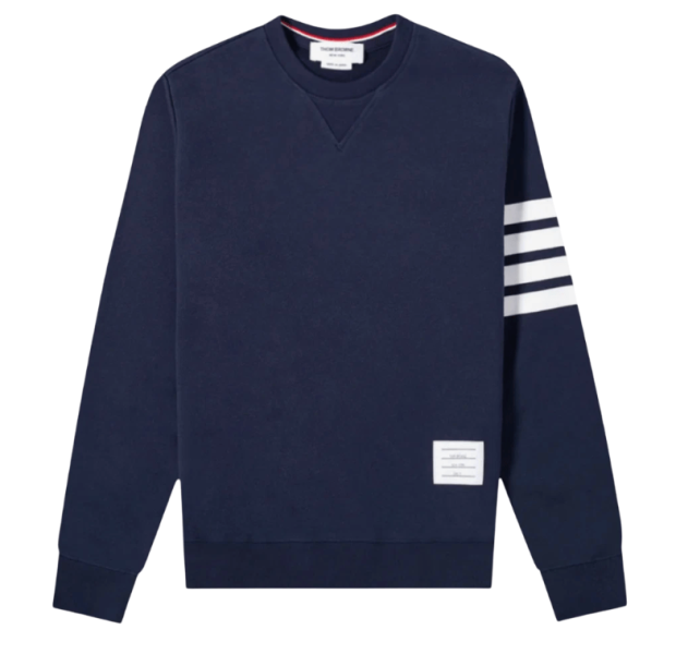 Thom Browne Engineered 4-Bar Sweatshirt Navy