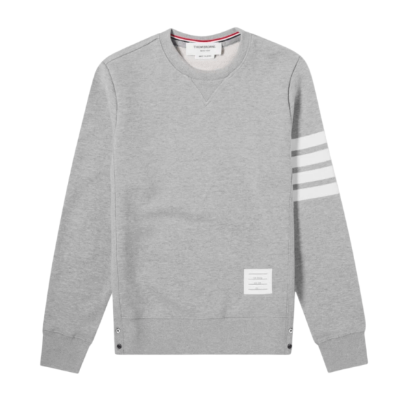 Thom Browne Engineered 4-Bar Sweatshirt Light Grey