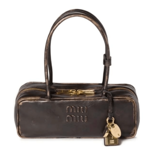 Miu Miu Beau Nappa Leather Bag Coffee