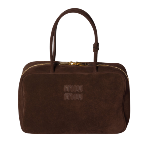 Dark Brown Suede Beau bag