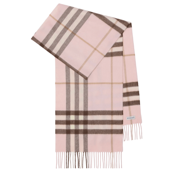 Checked cashmere scarf