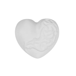 Chrome Hearts Silichrome CH Heart Ring White 