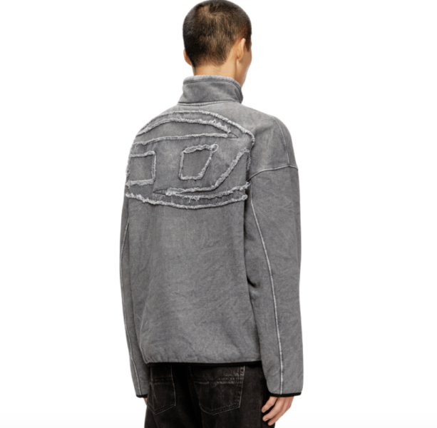 S-baty-new zip-up sweatshirt with inner lining