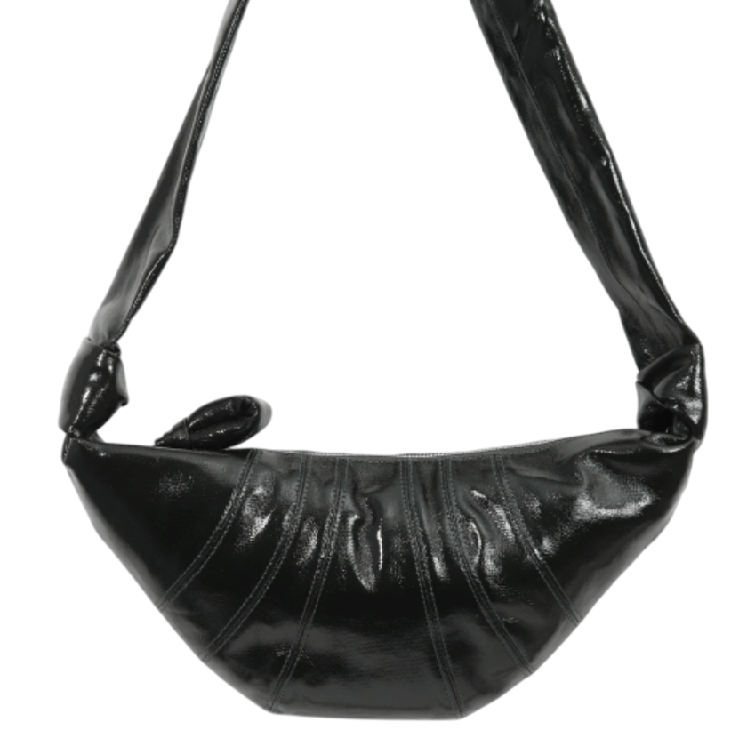 Lemaire Small Croissant Bag Coated Cotton Forest