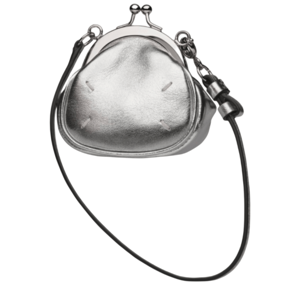 Maison Margiela Metallized Micro Bag Silver Color