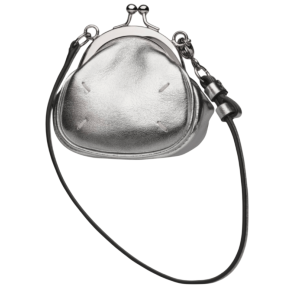 Maison Margiela Metallized Micro Bag Silver Color