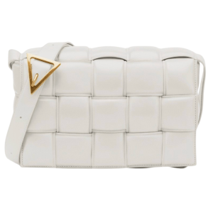 Bottega Veneta Padded Leather Cassette Chalk