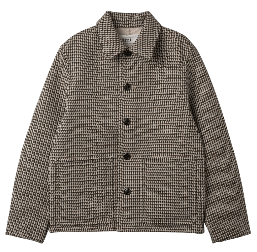 AMI Double Face Short Jacket - Brown