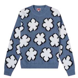 ENZO Balk Flower Knit - Blue 