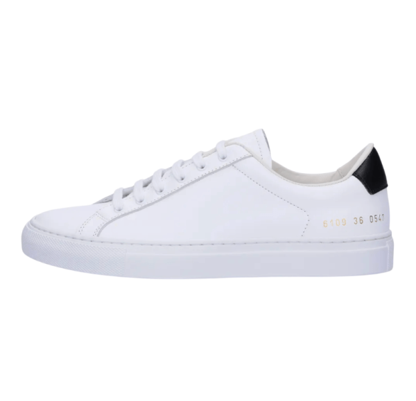 Retro Low Sneakers – White Black